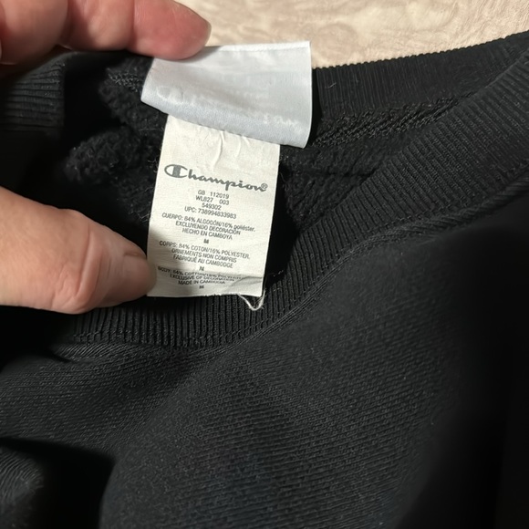 Champion cropped black sweatshirt - Picture 6 of 6